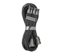 CableMod Pro ModMesh 45cm Black Sleeved Bridged 8+8 Pin PCI-e Extensio