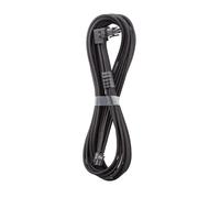CableMod Pro ModMesh Universal 12V-2x6 PCIe Cable (Black, 16p to 16p, 90°B) | Nylon Pro Series. 16-pin to 16-pin, 60cm. 12V-2x6 StealthSense connector. Any PSU with native 12V-2x6 output.
