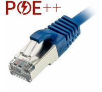 Cablenet 0.25m Cat6a RJ45 Blue U/FTP LSOH 30AWG Slim Snagless Booted P
