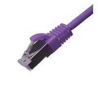 Cablenet 0.25m Cat6a RJ45 Violet U/FTP LSOH 30AWG Slim Snagless Booted