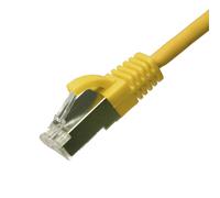 Cablenet 0.25m Cat6a RJ45 Yellow U/FTP LSOH 30AWG Slim Snagless Booted