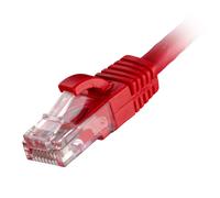 Cablenet 0.2m Cat6 RJ45 Red U/UTP LSOH 24AWG Snagless Booted Patch Lea