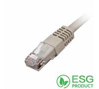 Cablenet 0.3m Cat5e RJ45 Grey U/UTP PVC 24AWG Flush Moulded Booted Pat