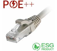 Cablenet 0.3m Cat6 RJ45 Grey U/UTP LSOH 24AWG Snagless Booted Patch Lead (PK 100)