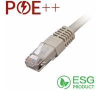 Cablenet 0.3m Cat6 RJ45 Grey U/UTP PVC 24AWG Flush Moulded Booted Patc