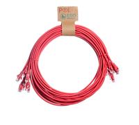 Cablenet 0.3m Cat6 RJ45 Red U/UTP LSOH 24AWG Snagless Booted Patch Lead (PK10)