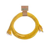 Cablenet 0.3m Cat6 RJ45 Yellow U/UTP LSOH 24AWG Snagless Booted Patch Lead (PK10)