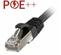Cablenet 0.3m Cat6a RJ45 Black S/FTP LSOH 26AWG Snagless Booted Patch