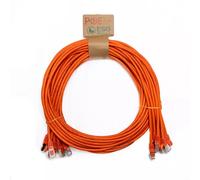 Cablenet 0.3m Cat6a RJ45 Orange S/FTP LSOH 26AWG Snagless Booted Patch Lead (PK 10) 0.3 m Cat6a S/FTP (S-STP) RJ-45 RJ-45 Orange