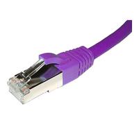 Cablenet 0.3m Cat6a RJ45 Violet S/FTP LSOH 26AWG Snagless Booted Patch