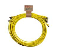 Cablenet 0.3m Cat6a RJ45 Yellow S/FTP LSOH 26AWG Snagless Booted Patch