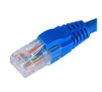 Cablenet 0.5m Cat5e RJ45 Blue U/UTP LSOH 24AWG Snagless Booted Patch L