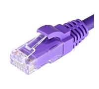 Cablenet 0.5m Cat5e RJ45 Violet U/UTP LSOH 24AWG Snagless Booted Patch