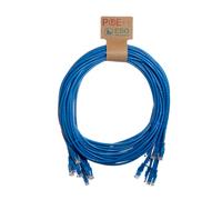 Cablenet 0.5m Cat6 RJ45 Blue U/UTP PVC 24AWG Flush Moulded Booted Patc