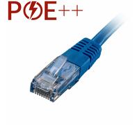 Cablenet 0.5m Cat6 RJ45 Blue U/UTP PVC 24AWG Flush Moulded Booted Patc