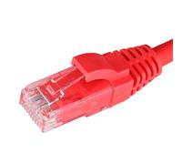Cablenet 0.5m Cat6 RJ45 Red U/UTP LSOH 24AWG Snagless Booted Patch Lea
