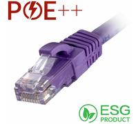 Cablenet 0.5m Cat6 RJ45 Violet U/UTP LSOH 24AWG Snagless Booted Patch