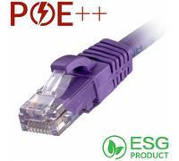 Cablenet 0.5m Cat6 RJ45 Violet U/UTP LSOH 24AWG Snagless Booted Patch Lead (PK 100)