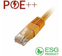 Cablenet 0.5m Cat6 RJ45 Yellow U/UTP PVC 24AWG Flush Moulded Booted Patch Lead (PK 100)