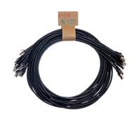 Cablenet 0.5m Cat6a RJ45 Black S/FTP LSOH 26AWG Snagless Booted Patch
