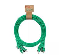 Cablenet 0.5m Cat6a RJ45 Green S/FTP LSOH 26AWG Snagless Booted Patch Lead (PK 10) 0.5 m Cat6a S/FTP (S-STP) RJ-45 RJ-45 Green