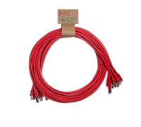 Cablenet 0.5m Cat6a RJ45 Red S/FTP LSOH 26AWG Snagless Booted Patch Le