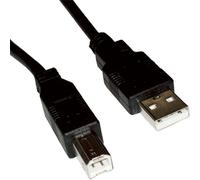Cablenet 0.5m USB 2.0 Type A Male - USB 2.0 Type B Male Black PVC Cabl