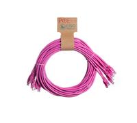 Cablenet 1.5m Cat6 RJ45 Pink U/UTP PVC 24AWG Flush Moulded Booted Patc