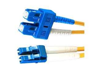 Cablenet 1.5m OS2 9/125 LC-SC Duplex Yellow LSOH Fibre Patch Lead