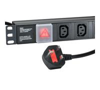 Cablenet 10 Way IEC - C13 Horizontal 1u PDU with UK 3m Feed