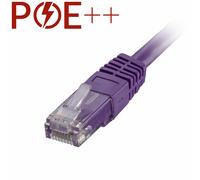 Cablenet 10m Cat6 RJ45 Violet U/UTP PVC 24AWG Flush Moulded Booted Pat