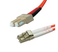 Cablenet 10m OM3 50/125 LC-SC Duplex Orange LSOH Fibre Patch Lead