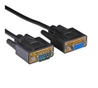 Cablenet 10m RS232 Serial DB9 Male - Female All Lines Black PVC Cable