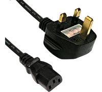 Cablenet 10m UK (5 Amp) - IEC C13 Black PVC 1.0mm Power Leads
