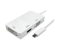 Cablenet 15cm USB 3.1c - HDMI DVI and VGA Adaptor