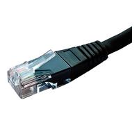 Cablenet 15m Cat5e RJ45 Black U/UTP PVC 24AWG Flush Moulded Booted Pat