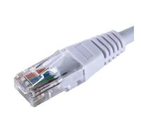 Cablenet 15m Cat5e RJ45 White U/UTP PVC 24AWG Flush Moulded Booted Patch Lead