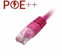 Cablenet 15m Cat6 RJ45 Pink U/UTP PVC 24AWG Flush Moulded Booted Patch