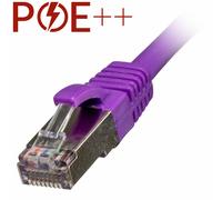 Cablenet 15m Cat6a RJ45 Violet S/FTP LSOH 26AWG Snagless Booted Patch