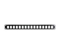Cablenet 16 Port 1u AV Black Patch Panel