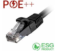 Cablenet 1m Cat6 RJ45 Black U/UTP LSOH 24AWG Snagless Booted Patch Lea