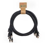 Cablenet CNL 10PK 1M C6 Bk UTP Ls 30AWG Slim SB