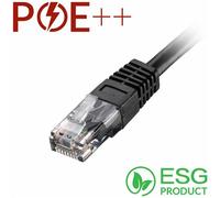 Cablenet 1m Cat6 RJ45 Black U/UTP PVC 24AWG Flush Moulded Booted Patch Lead (PK 100)