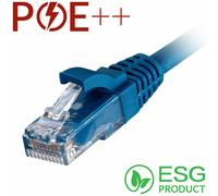 Cablenet 1m Cat6 RJ45 Blue U/UTP LSOH 24AWG Snagless Booted Patch Lead