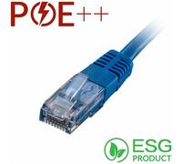 Cablenet 1m Cat6 RJ45 Blue U/UTP PVC 24AWG Flush Moulded Booted Patch Lead (PK 100)