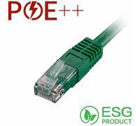 Cablenet 1m Cat6 RJ45 Green U/UTP PVC 24AWG Flush Moulded Booted Patch