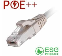 Cablenet 1m Cat6 RJ45 White U/UTP LSOH 24AWG Snagless Booted Patch Lea