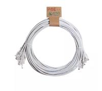 Cablenet 1m Cat6 RJ45 White U/UTP PVC 24AWG Flush Moulded Booted Patch Lead (PK10) 1 m Cat6 U/UTP (UTP) RJ-45 RJ-45 White