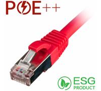 Cablenet 1m Cat6a RJ45 Red S/FTP LSOH 26AWG Snagless Booted Patch Lead