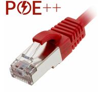 Cablenet 1m Cat6a RJ45 Red U/FTP LSOH 30AWG Slim Snagless Booted Patch